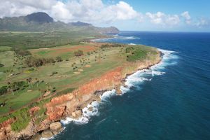 Poipu Bay 15th Reverse Aerial
